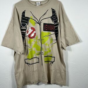 🔥👻 Vintage GHOSTBUSTERS Movie Promo Halloween Horror‎ T-Shirt 2XL - EXCELLENT